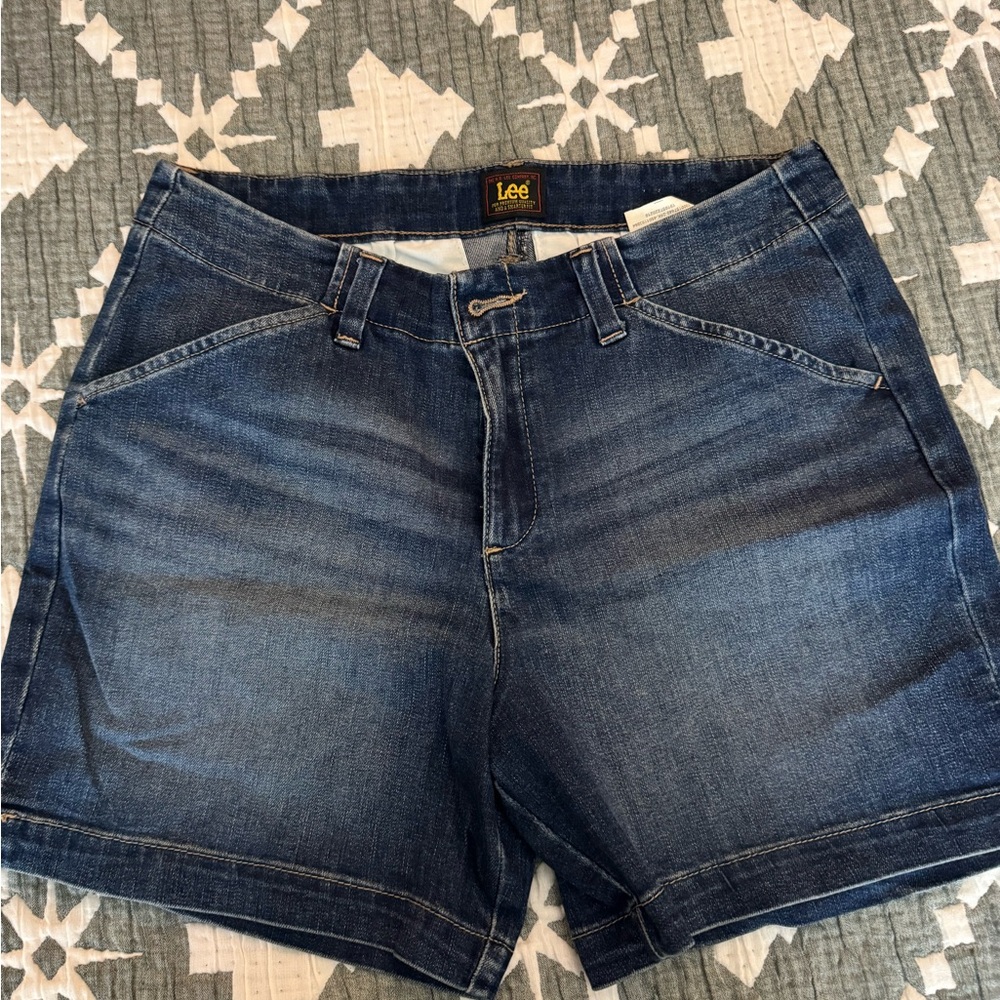 Lee Women's Dark Blue Jean Shorts